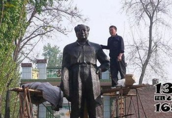 毛泽东雕塑-校园铜雕伟大领袖毛泽东雕塑