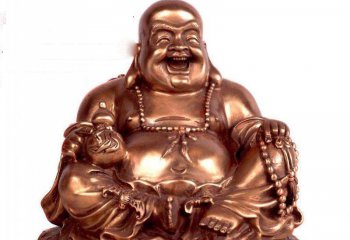 弥勒佛雕塑-不锈钢仿铜寺庙供奉神佛弥勒佛雕塑