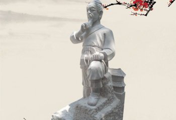 鲁班雕塑-户外景区大理木匠祖师石鲁班石雕像