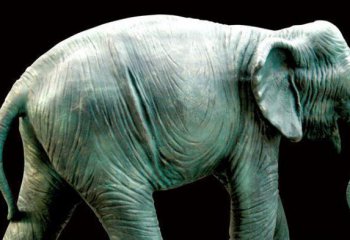 大象雕塑-户外大型玻璃钢彩绘仿真动物大象雕塑