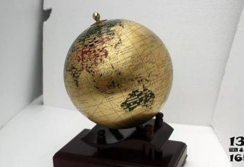 地球仪雕塑-室内装饰品工艺摆件地球仪雕塑