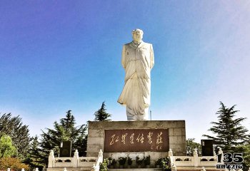 毛泽东雕塑-景区汉白玉石雕世界伟人毛主席毛泽东雕塑