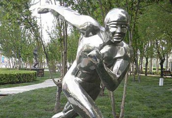 跑步雕塑-不锈钢跑步公园运动人物雕塑