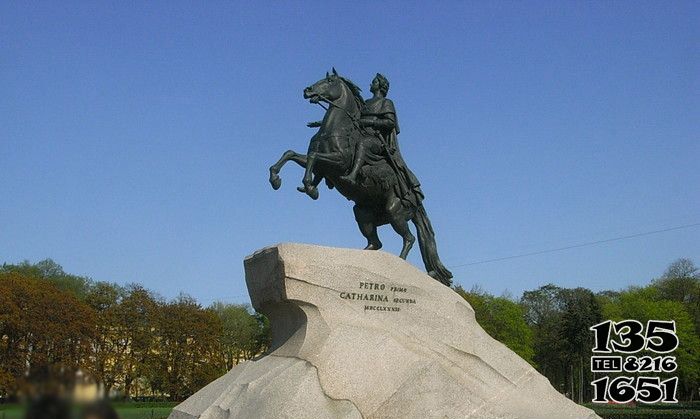 骑马雕塑-广场铜雕户外园林景观将军骑马雕塑高清图片