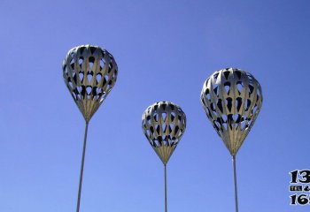 气球雕塑-公园广场不锈钢镂空创意气球雕塑