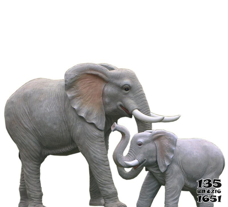 大象雕塑-公园景区创意玻璃大象雕塑高清图片