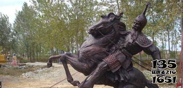 骑马雕塑-公园景观铜雕骑马雕塑高清图片