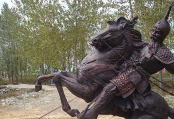 骑马雕塑-公园景观铜雕骑马雕塑