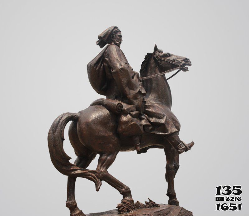 骑马雕塑-广场欧式人物景观铜雕骑马雕塑高清图片