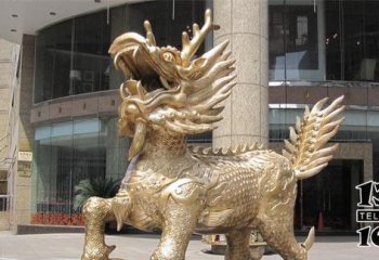 麒麟雕塑-户外景区广场大型动物景观装饰品麒麟雕塑