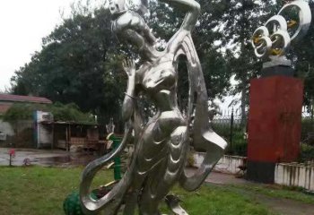 仙女雕塑-公园广场不锈钢古代仙女雕塑