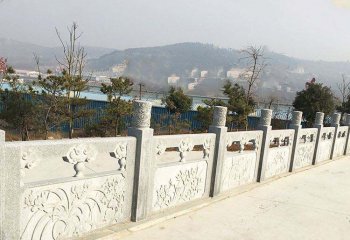 栏杆栏板雕塑-景观台阶花岗岩防护栏杆雕塑
