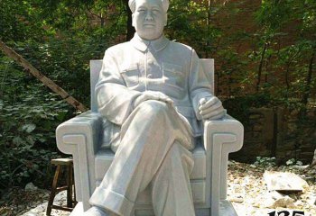 毛泽东雕塑-户外广场坐式毛主席公园人物石雕毛泽东雕塑