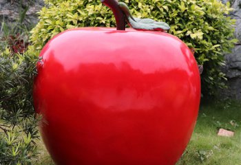 水果雕塑-小区景区仿真植物假蔬菜农场景观苹果玻璃钢水果雕塑
