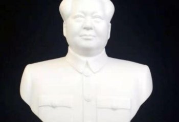 毛泽东雕塑-户外园林石雕胸像毛泽东雕塑
