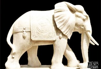 大象雕塑-寺庙小区石雕吉祥大象雕塑