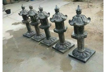 灯笼雕塑-青石仿古庭院灯广场家居日式石灯笼雕塑