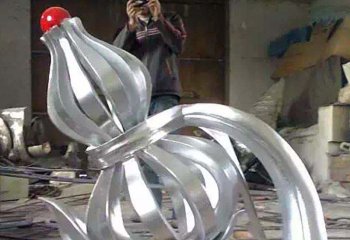 葫芦雕塑-小区不锈钢镂空创意葫芦雕塑
