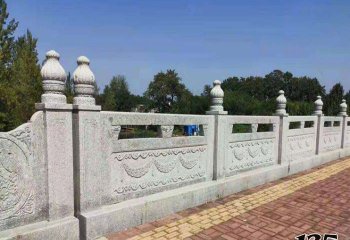栏杆栏板雕塑-桥上雕刻花纹镂空防护栏杆雕塑