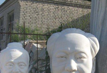 毛泽东雕塑-公园石雕汉白玉近代伟人毛主席毛泽东雕塑