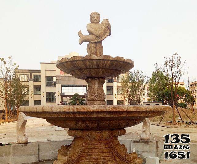 喷泉雕塑-小区景观欧式花岗岩喷泉石雕