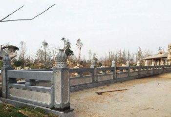 栏杆栏板雕塑-中式园林青石简易防护栏杆雕塑