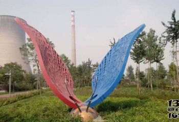 瓢虫雕塑-公园里摆放的飞翔的不锈钢创意瓢虫雕塑