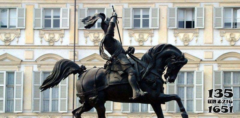 骑马雕塑-广场罗马士兵景观铜雕骑马雕塑高清图片