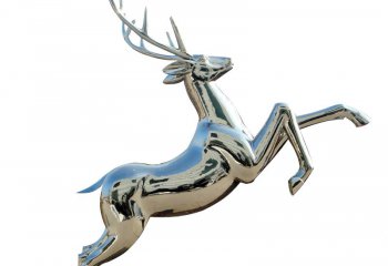 梅花鹿雕塑-不锈钢室内创意摆件梅花鹿雕塑