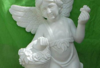 天使雕塑-别墅景观汉白玉天使人物雕塑