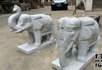 大象雕塑-别墅砂石镇宅镇宅招财大象雕塑