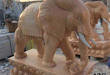 大象雕塑-庭院别墅黄蜡石石雕门口镇宅招财大象雕塑