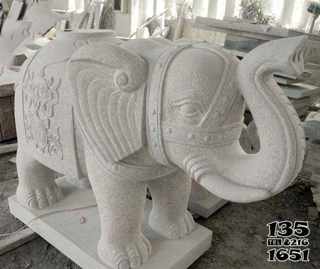 大象雕塑-户外园林大型景观大象雕塑高清图片