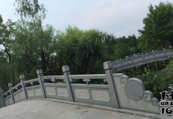 栏杆栏板雕塑-园林公园湖景大理石拱石桥栏杆雕塑