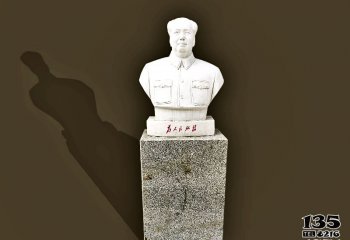 毛泽东雕塑-园林景区大理石石雕主席毛泽雕塑