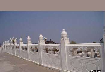 栏杆栏板雕塑-汉白玉户外景区石拱桥扶手栏杆栏板