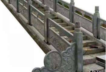 栏杆栏板雕塑-景区园林台阶楼梯青石雕刻扶手栏杆栏板雕塑