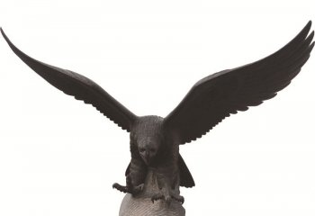 老鹰雕塑-景区玻璃钢飞翔的老鹰雕塑