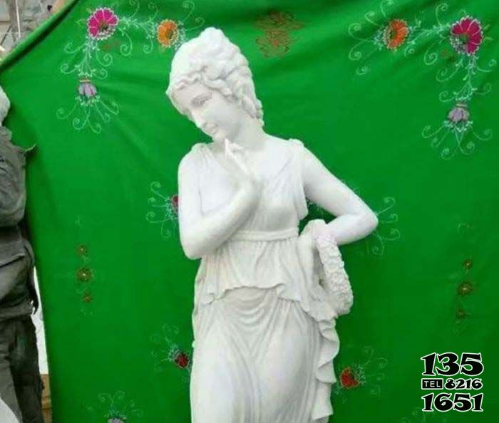 女性雕塑-别墅景观-石雕西方女性雕塑高清图片