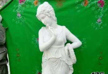 女性雕塑-别墅景观-石雕西方女性雕塑
