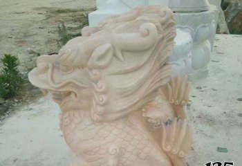麒麟雕塑-石雕庭院寺庙神兽麒麟雕塑