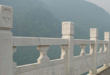 栏杆栏板雕塑-湖边石桥大理石镂空浮雕栏杆雕塑