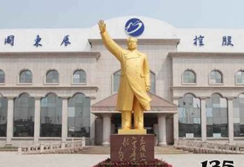 毛泽东雕塑-企业纯金打造世界伟大领袖毛泽雕塑
