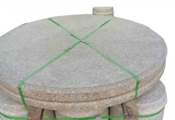 石桌雕塑-公园摆放花岗岩简易纳凉下棋圆石桌石凳