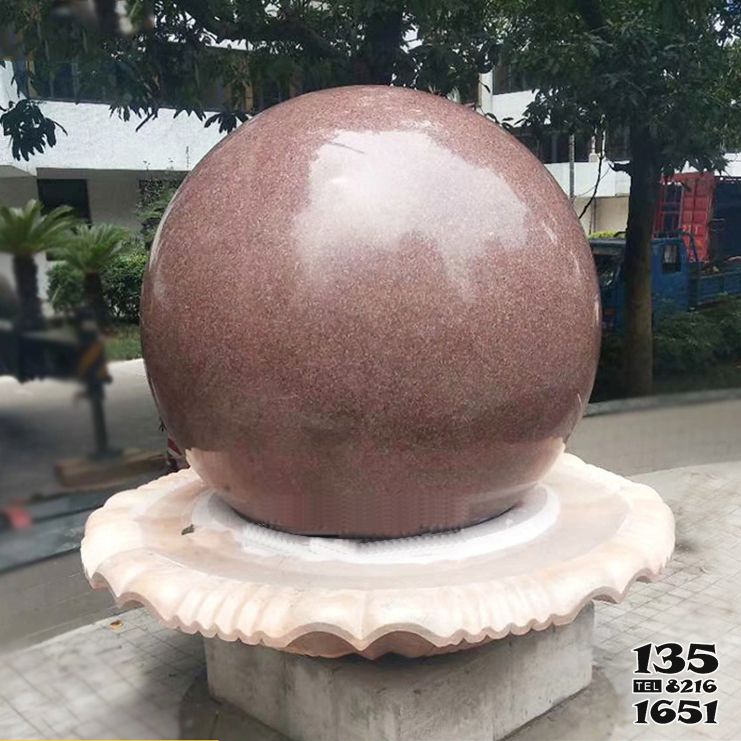 风水球雕塑-城市广场大殿圆形风水球雕塑高清图片