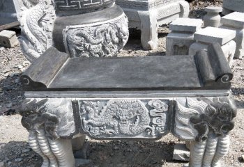 供桌雕塑-古建筑园林摆放祭祀青石供桌雕塑