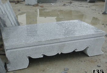 供桌雕塑-陵园摆放大理石简单供桌雕塑