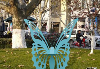 蝴蝶雕塑-不锈钢游乐园蝴蝶雕塑