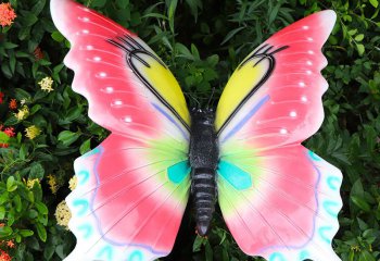 蝴蝶雕塑-创意玻璃钢街道蝴蝶雕塑