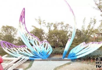 蝴蝶雕塑-街道创意喷漆蝴蝶雕塑